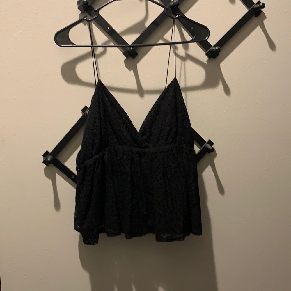Lace crop tank